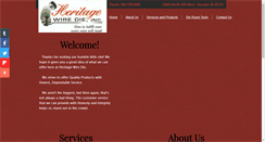 Desktop Screenshot of heritagewiredie.com